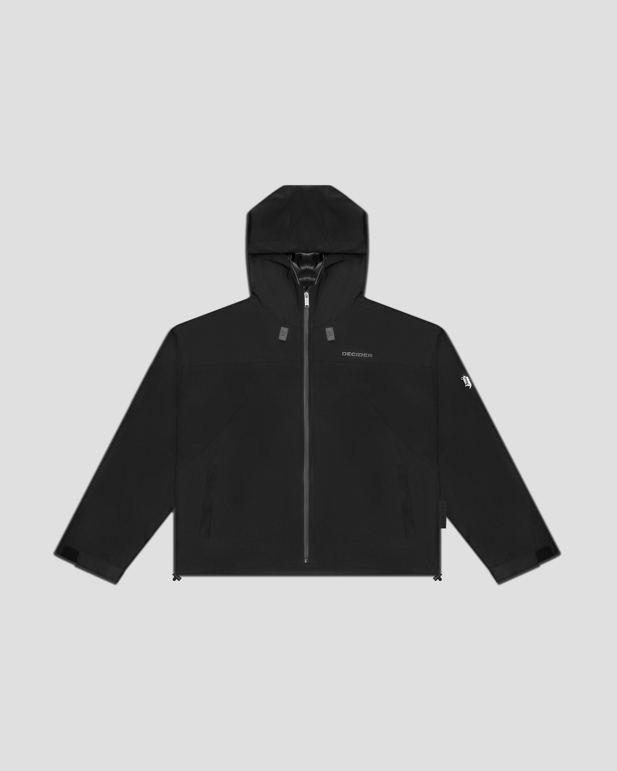 Technische Kapuzenjacke Schwarz