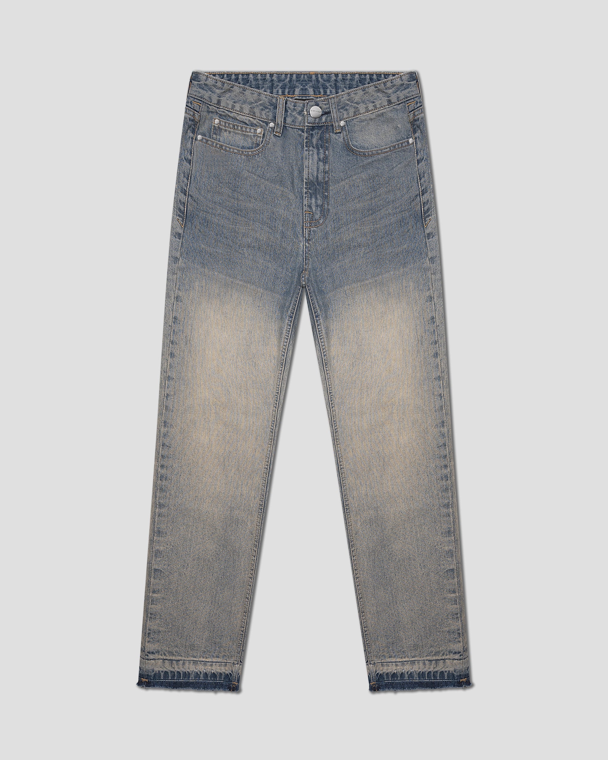 Jeans Vintage Blue mit Raw Cut