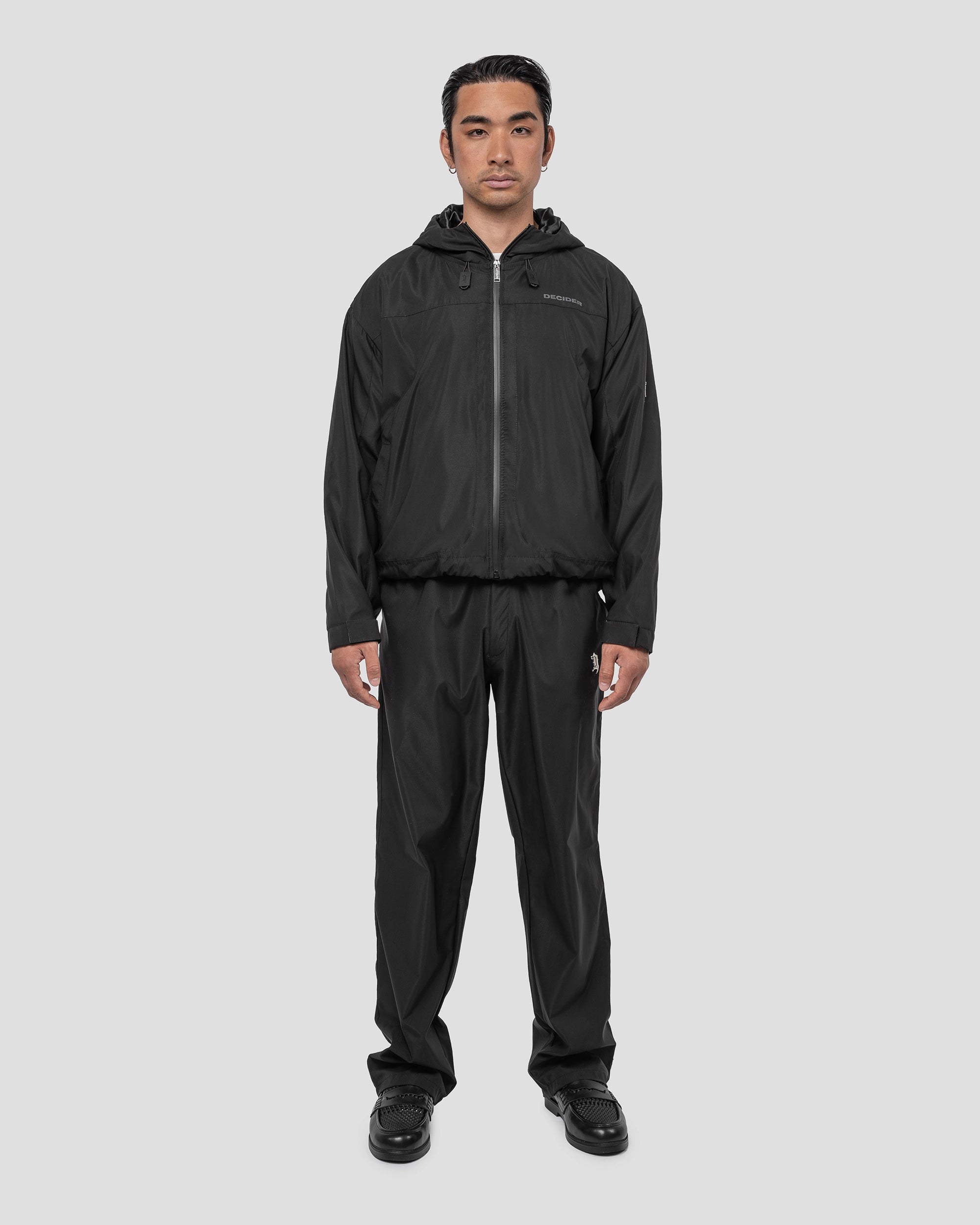 Technische Kapuzenjacke Schwarz
