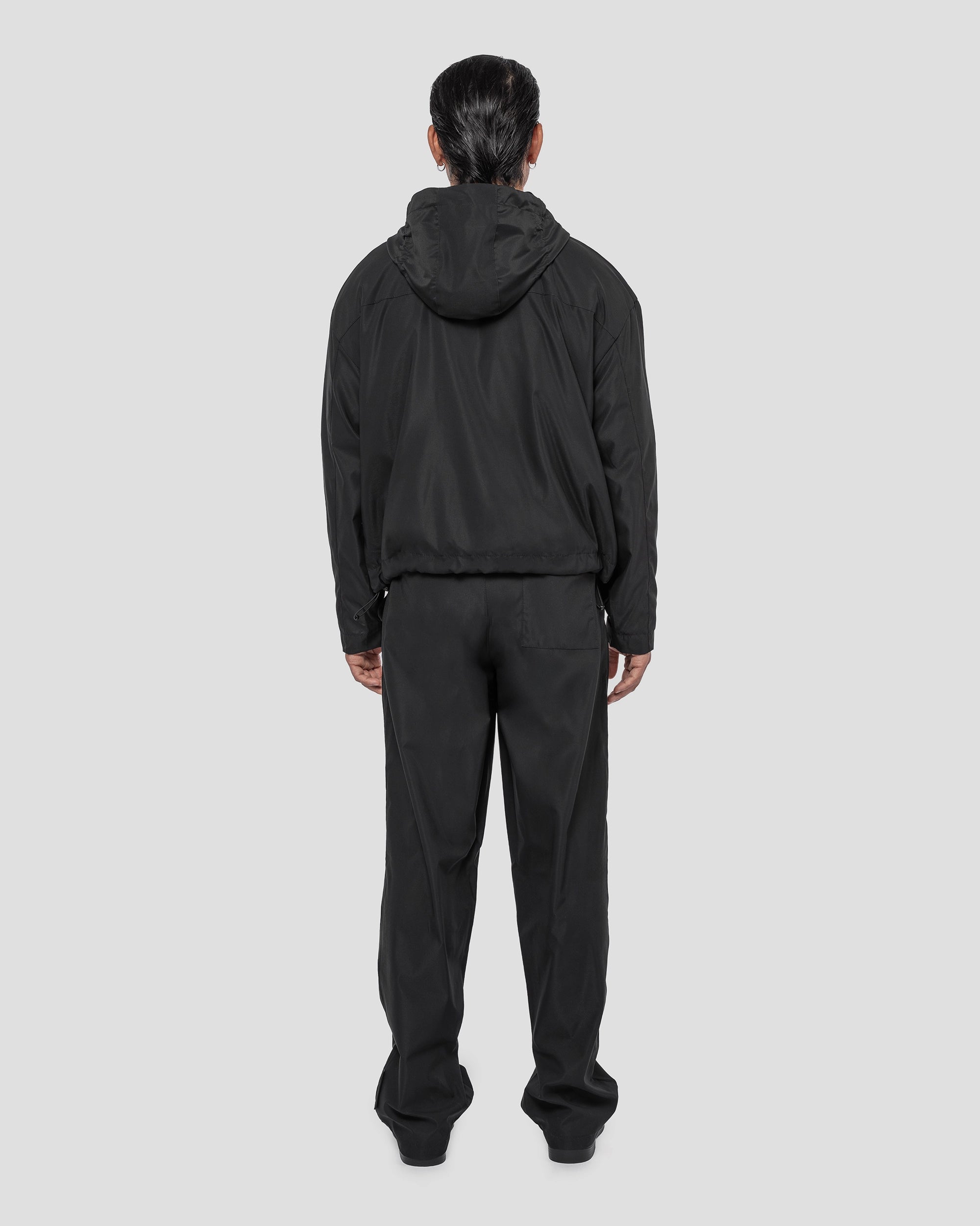Technische Kapuzenjacke Schwarz