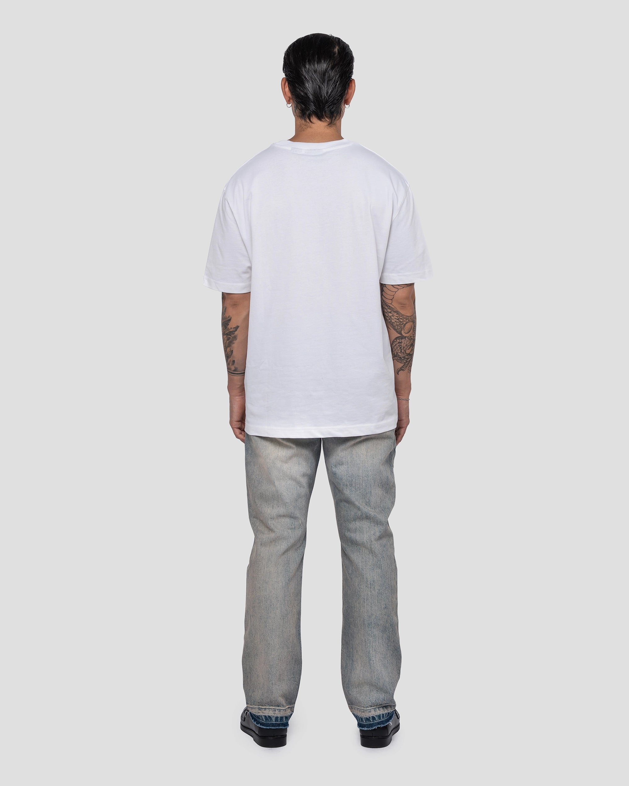Jeans Vintage Blue mit Raw Cut