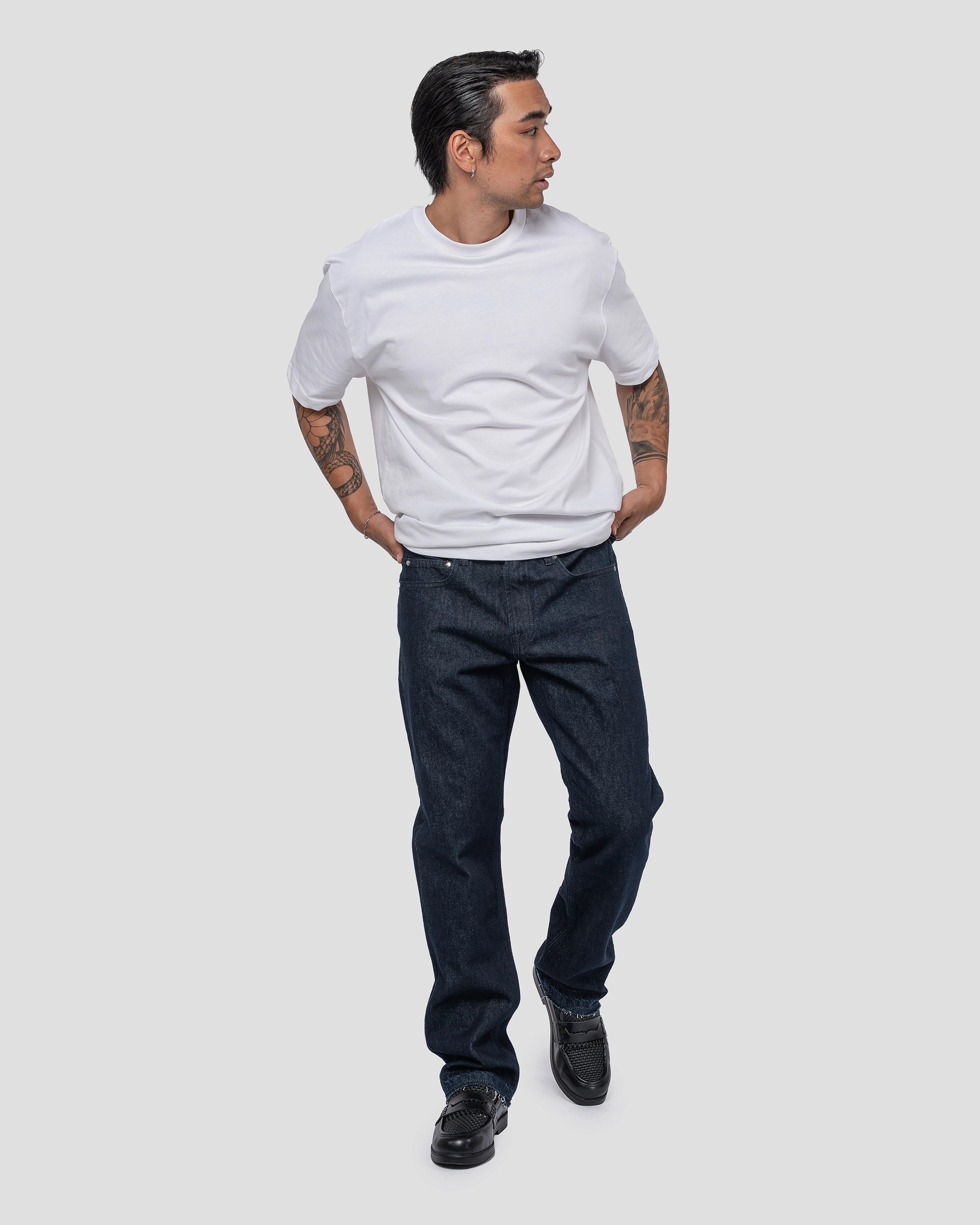 Raw Denim Jeans Indigo