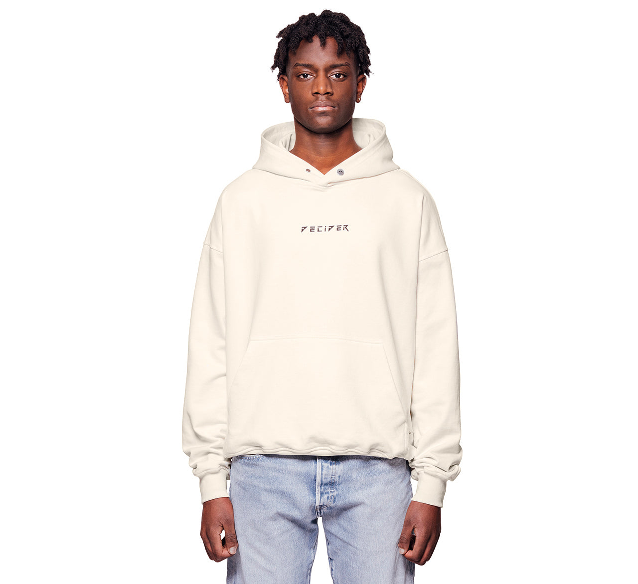 CREAM HOODIE OVERSIZED – DECIDER